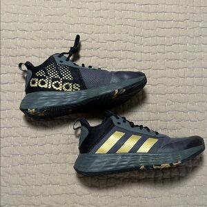 ADIDAS Sneakers Own the Game 2.0 Basketball Shoes in Gray Matte Gold